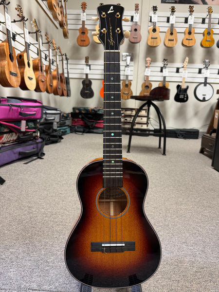 Lymana Solid Spruce/Koa Custom Tenor Ukulele w/Case - Pre-Loved - Made in Hawaii - Vintage Burst