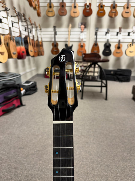 Flight A10FM Solid Flamed Maple Faded Blue 10th Anniversary Tenor Ukulele w/Case