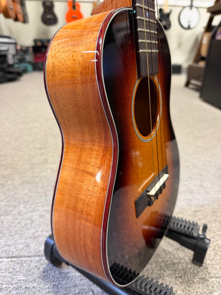 Lymana Solid Spruce/Koa Custom Tenor Ukulele w/Case - Pre-Loved - Made in Hawaii - Vintage Burst