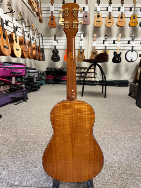 Lymana Solid Spruce/Koa Custom Tenor Ukulele w/Case - Pre-Loved - Made in Hawaii - Vintage Burst