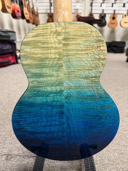 Flight A10FM Solid Flamed Maple Faded Blue 10th Anniversary Tenor Ukulele w/Case