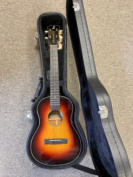 Lymana Solid Spruce/Koa Custom Tenor Ukulele w/Case - Pre-Loved - Made in Hawaii - Vintage Burst