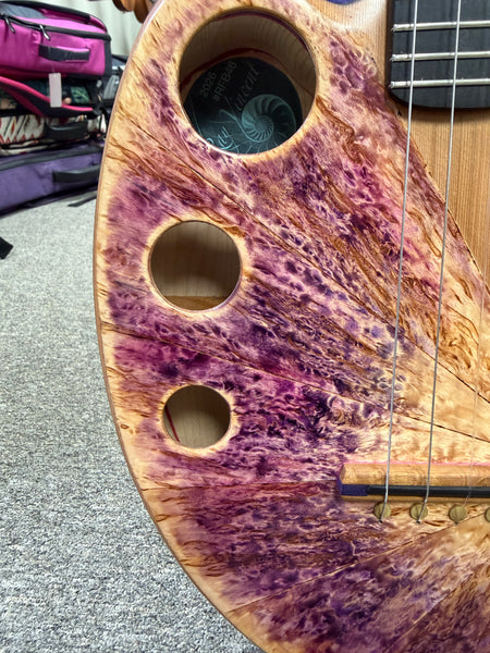 Ray Vincent Solid Cedar/Maple Custom Electric Tenor Ukulele w/Case