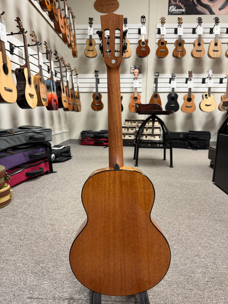 KALA KA-CT-SMH-BG Solid Mahogany Baritone Ukulele w/Case - Contour Series