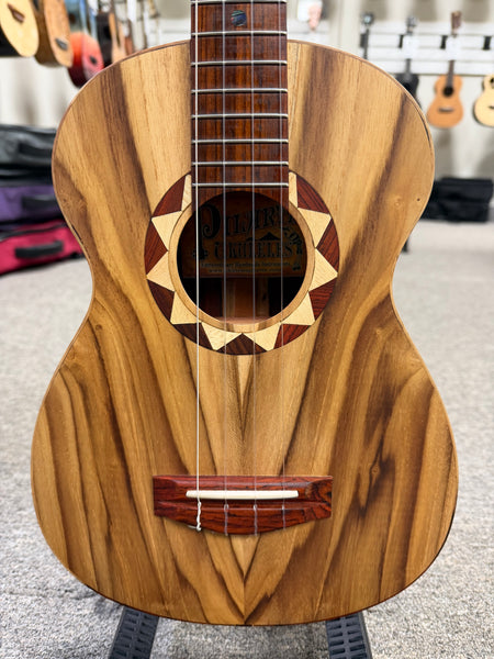Pilarte Solid Teak/Cocobolo Tenor Ukulele w/Case - Pre Loved