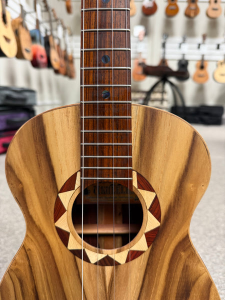 Pilarte Solid Teak/Cocobolo Tenor Ukulele w/Case - Pre Loved