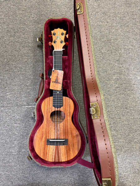 KoAloha KCM-10 Solid Koa Pikake Concert Ukulele w/Case #2 - Made in Hawaii