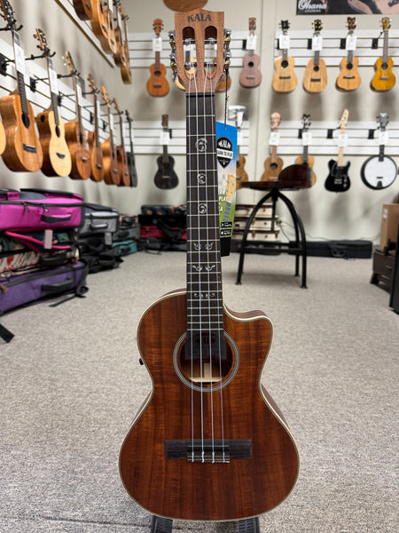 KALA KA-SA-TE-C Solid Acacia Electric Tenor Ukulele w/Cutaway