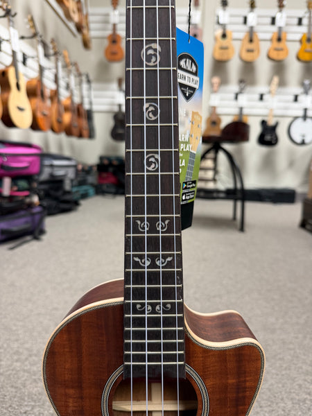 KALA KA-SA-TE-C Solid Acacia Electric Tenor Ukulele w/Cutaway