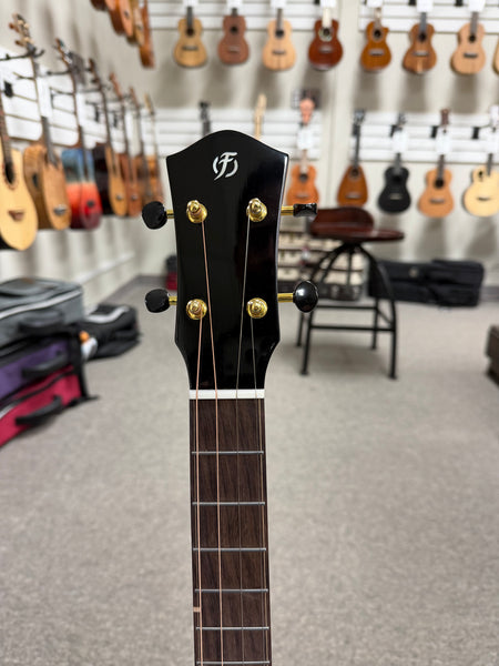 Flight Lily Solid Cedar/Mango Steel String Electric Baritone Ukulele w/Case