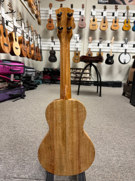 Rebel Creme Brulee Solid Mango Concert Ukulele w/Case - Pre Loved