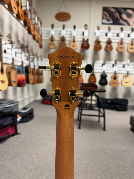 Flight Lily Solid Cedar/Mango Steel String Electric Baritone Ukulele w/Case