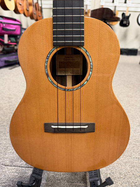 Romero Creations Solid Cedar/Rosewood Grand Tenor Ukulele w/Case - Pre Loved