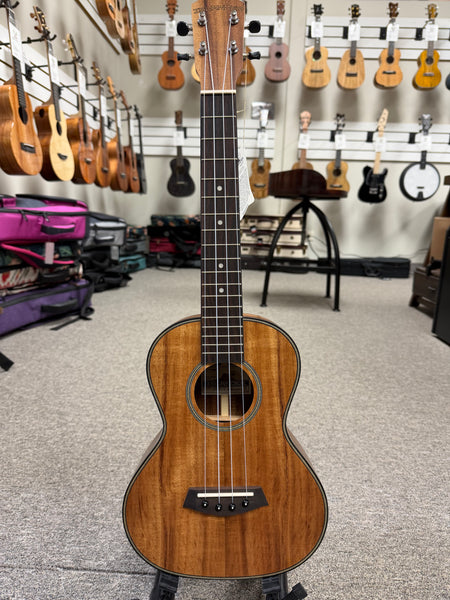 Islander by Kanile'a SAT-4 Solid Flamed Acacia Tenor Ukulele