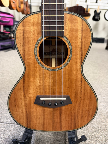 Islander by Kanile'a SAT-4 Solid Flamed Acacia Tenor Ukulele