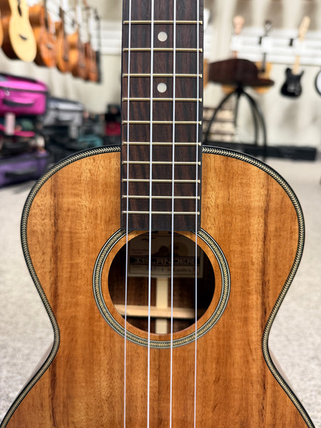 Islander by Kanile'a SAT-4 Solid Flamed Acacia Tenor Ukulele