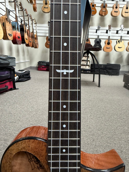 KALA Night Owl Mango Revelator Electric Tenor Ukulele w/Case