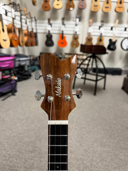 Makaio MKC-20 Solid Koa Concert Ukulele w/Case - Rosewood Comfort Armrest