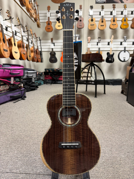 KALA KA-WCW-WAL-T Solid Walnut Tenor Ukulele w/Case - West Coast Woods