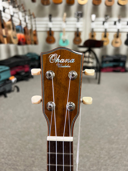 OHANA SK-50G Soprano Ukulele - Solid Cedar/Solid Rosewood