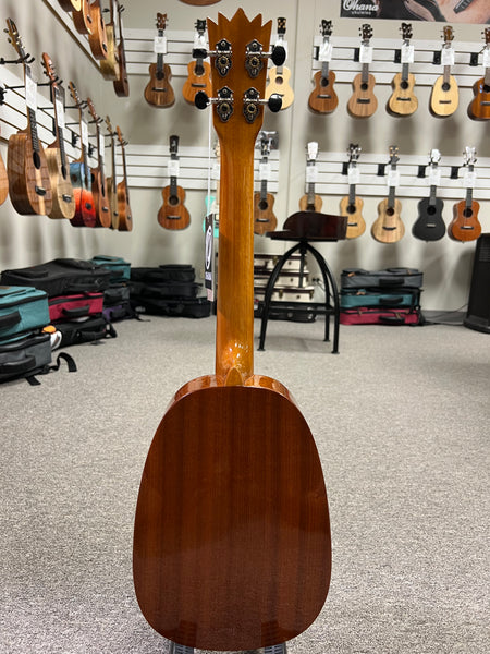 OHANA PKT-25G Solid Mahogany Pineapple Tenor Ukulele