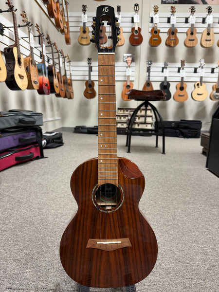 Flight Mustang Solid Acacia Tenor Electric Ukulele w/Case - Royal Series