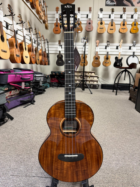 KALA KA-CT-SA-BG Solid Acacia Baritone Ukulele w/Case #1 - Contour Series