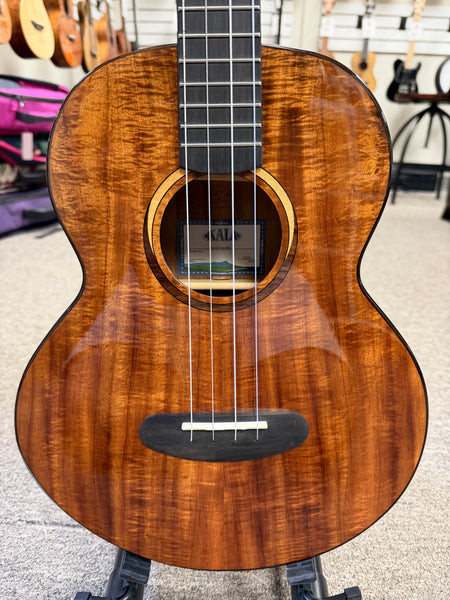 KALA KA-CT-SA-BG Solid Acacia Baritone Ukulele w/Case #1 - Contour Series