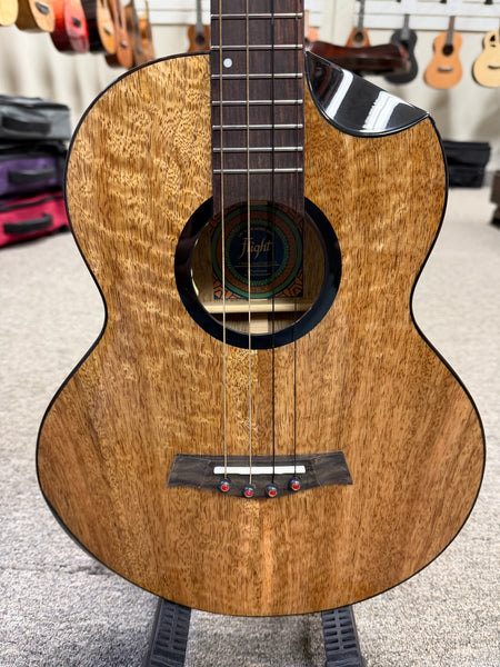 Flight Fireball Solid Mango Electric Baritone Ukulele w/Case #2 - Royal Series