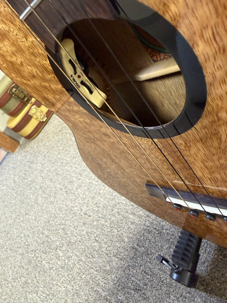 Flight Fireball Solid Mango Electric Baritone Ukulele w/Case #2 - Royal Series