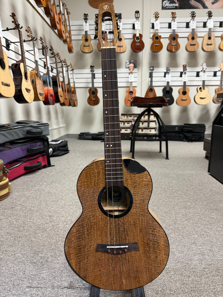 Flight Fireball Solid Mango Electric Baritone Ukulele w/Case #1 - Royal Series