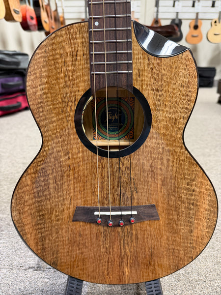 Flight Fireball Solid Mango Electric Baritone Ukulele w/Case #1 - Royal Series