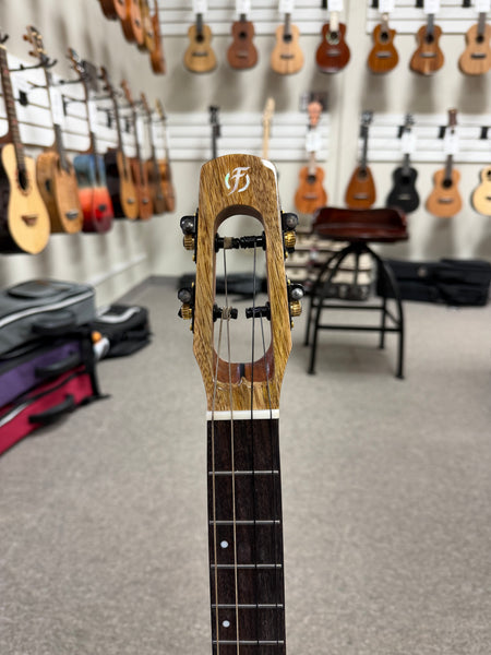 Flight Fireball Solid Mango Electric Baritone Ukulele w/Case #1 - Royal Series