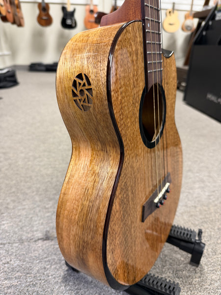 Flight Fireball Solid Mango Electric Baritone Ukulele w/Case #1 - Royal Series