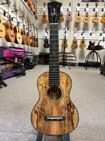 Romero Creations Solid Spalted Mango Signature Replica Tenor Ukulele w/Case #2 - Pre Loved