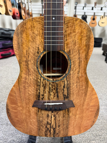 Makaio MSMBXS-10 Large Body Steel String Spalted Mango Baritone Ukulele w/Case