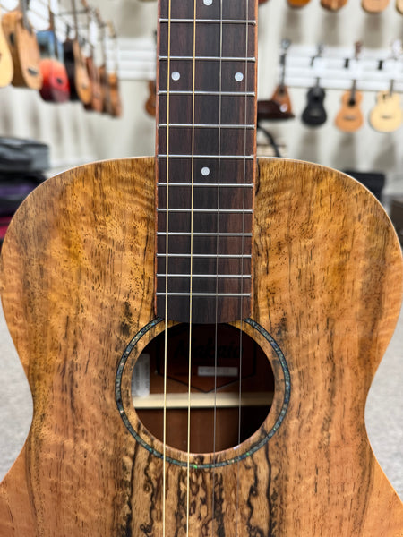 Makaio MSMBXS-10 Large Body Steel String Spalted Mango Baritone Ukulele w/Case