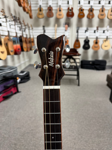 Makaio MSMBXS-10 Large Body Steel String Spalted Mango Baritone Ukulele w/Case