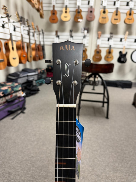 KALA KA-WF-AMHG-B Solid Mahogany Baritone Ukulele w/Case - Waterfall Series