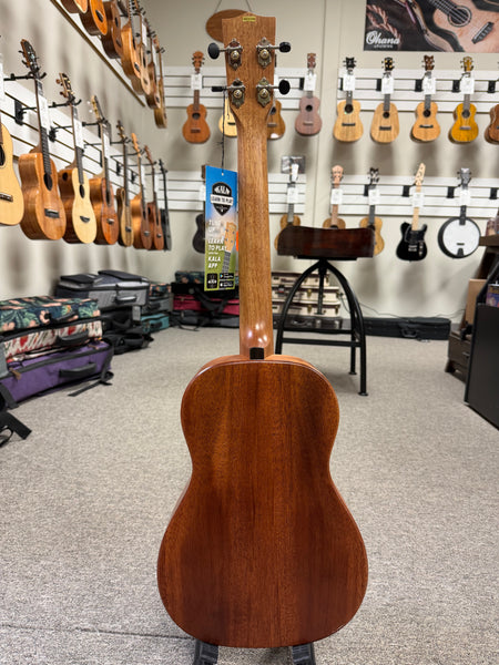 KALA KA-WF-AMHG-B Solid Mahogany Baritone Ukulele w/Case - Waterfall Series