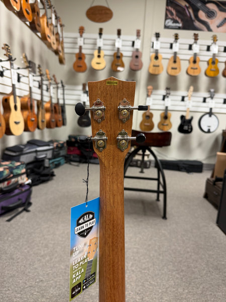 KALA KA-WF-AMHG-B Solid Mahogany Baritone Ukulele w/Case - Waterfall Series