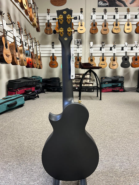 Enya Nova U Pro Carbon Fiber Black Tenor Ukulele w/Case - Weatherproof