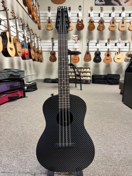 Klos Hybrid Carbon Fiber Tenor Electric 8 String Ukulele w/Case - Travel Uke - Fishman Pickup