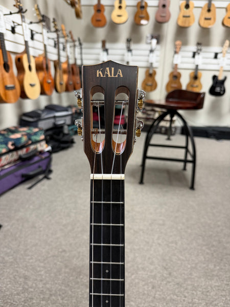 KALA KA-ASZCT-ST Solid Spruce/Ziricote Tenor XL Ukulele - Super Tenor