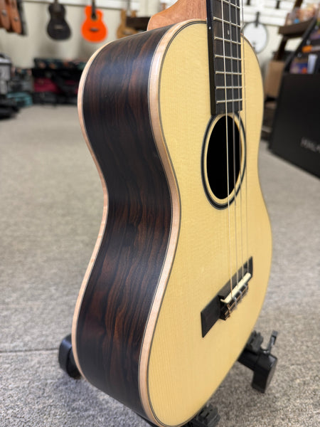 KALA KA-ASZCT-ST Solid Spruce/Ziricote Tenor XL Ukulele - Super Tenor