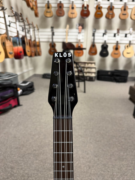 Klos Hybrid Carbon Fiber Tenor Electric 8 String Ukulele w/Case - Travel Uke - Fishman Pickup