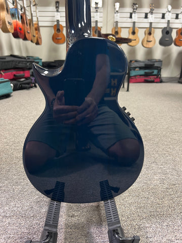 Enya EUT Feather Solid Mahogany Blue Electric Tenor Ukulele Enya EUT Feather Solid Mahogany Blue Electric Tenor Ukulele