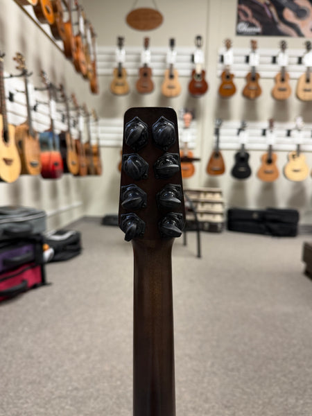 Klos Hybrid Carbon Fiber Tenor Electric 8 String Ukulele w/Case - Travel Uke - Fishman Pickup