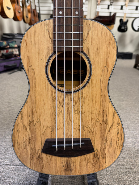 KALA Spalted Mango Acoustic-Electric U-Bass w/Case - UBASS-SP-MNG-FS