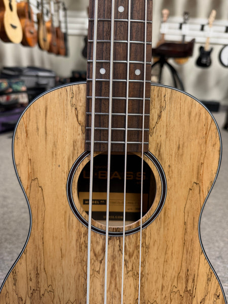 KALA Spalted Mango Acoustic-Electric U-Bass w/Case - UBASS-SP-MNG-FS